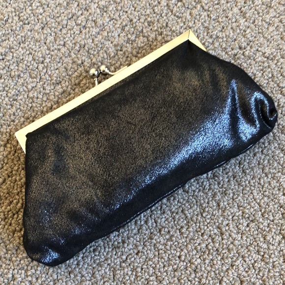[Aldo] Black Shimmer Clutch - Picture 2 of 7